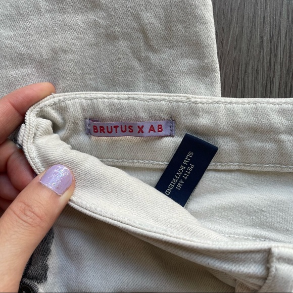 ๐ Scotch & Soda x Popeye / Brutus white slim boyfriend jeans - Picture 4 of 7